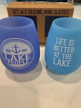 Lake People Silicone Wine Glasses
